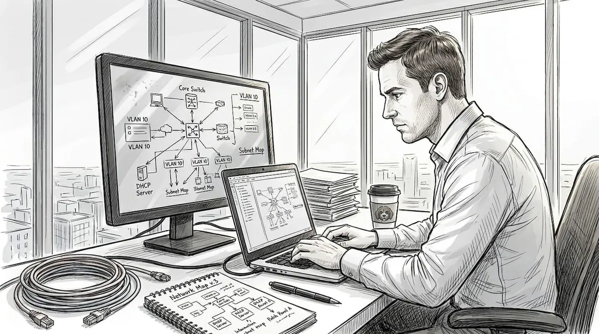 Professional setting up secure AI networking workflow